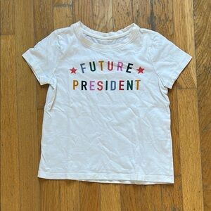 Kids White 'Future President' T-Shirt